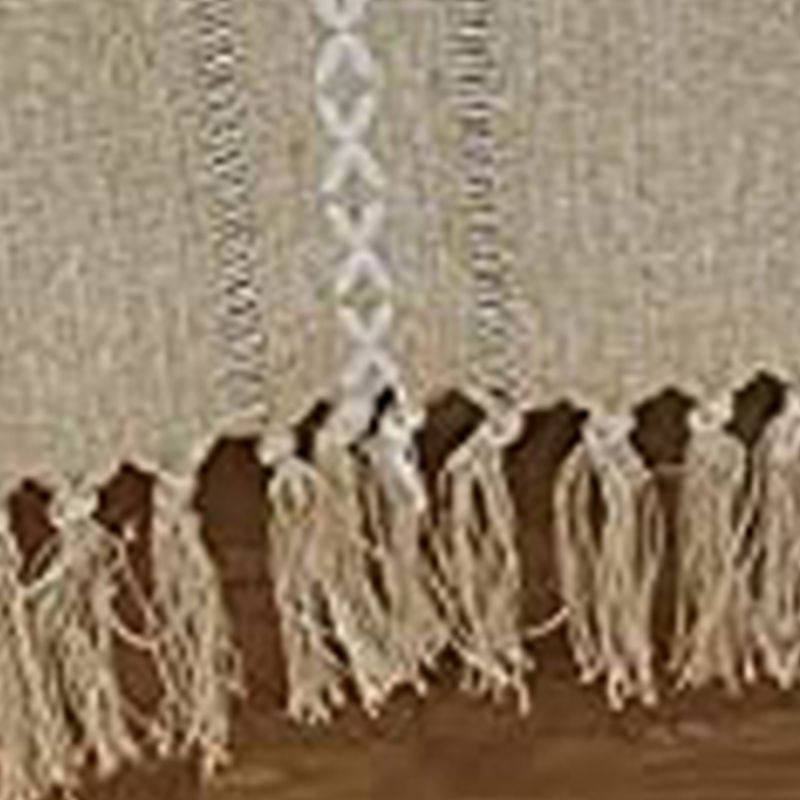 Retro Table Runner Elegant Hand Woven Cotton Linen Dining Table Runner with Tassels for Wedding Home Cross V1294-YM3118220253513-0421