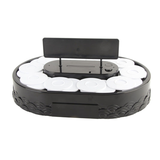 Rotary Sushi Machine Automatic Rotating Table Display Stand Swing Tray Turntable for Sushi Dessert Cupcake V1294-YM3118220256011-0421