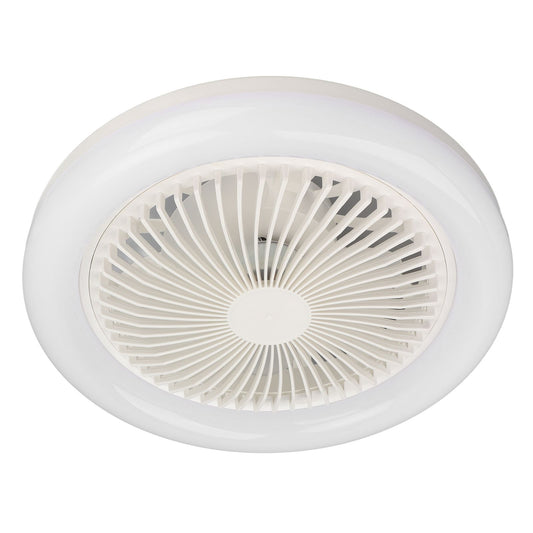 9.8in LED Ceiling Fan Light Quiet 3 Gears Ceiling Fan with E27 Lamp for Living Room 86-265V White V1294-YM3119220141711-0421