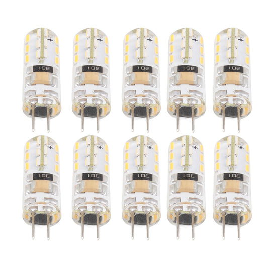 10pcs G4 LED Bulb Double Feet Base 1.5W AC110V 110LM Silicone Light Bulb for Landscape Lighting Courtyard V1294-YM3119220145812-0421