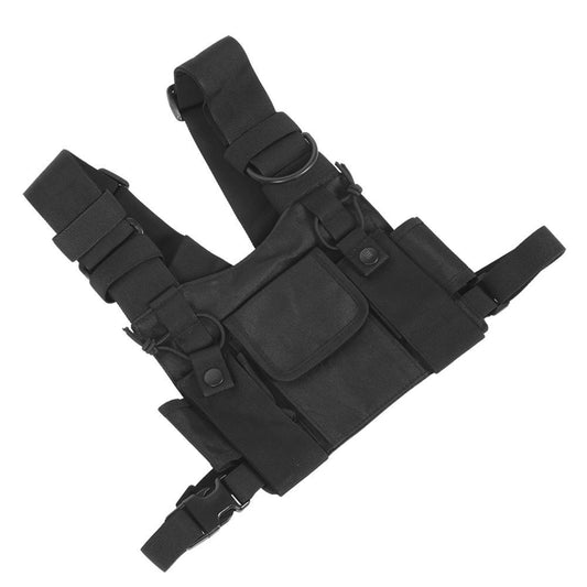 Walkie Talkie Chest Front Pack Pouch Tactics Outdoor Vest Rig Carry Bag V1301-98881061