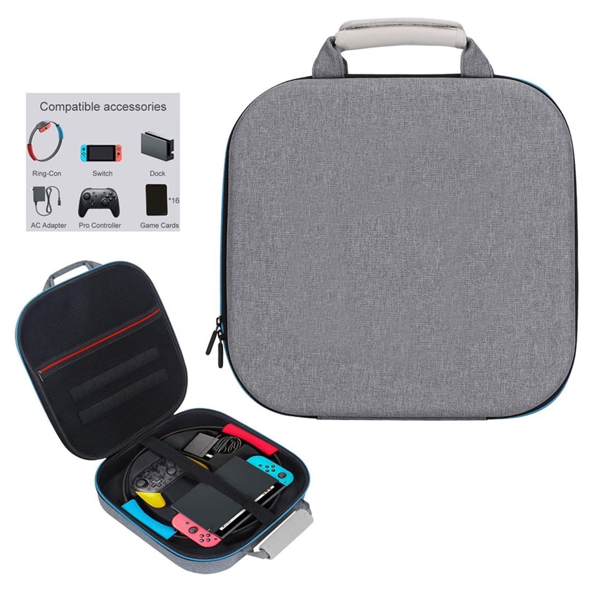 Storage Carrying Case for Ring Fit Accessory Bag Portable Multi-Purpose V1301-98881063