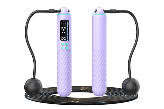 Smart Digital Jump Rope for Accurately Counts Jumps Sets Goals and Monitors Progress -Purple V1308-DSZKI-139-1