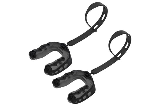 2Pcs Professional Sports Mouthguard Teeth with Strap EVA Sports Mouth Guards -Black V1308-DSZKI-155-1