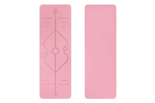 TPE Yoga Mat Exercise Fitness Sport Non Slip Workout Mat with Body Alignment Lines V1308-DSZKI-177