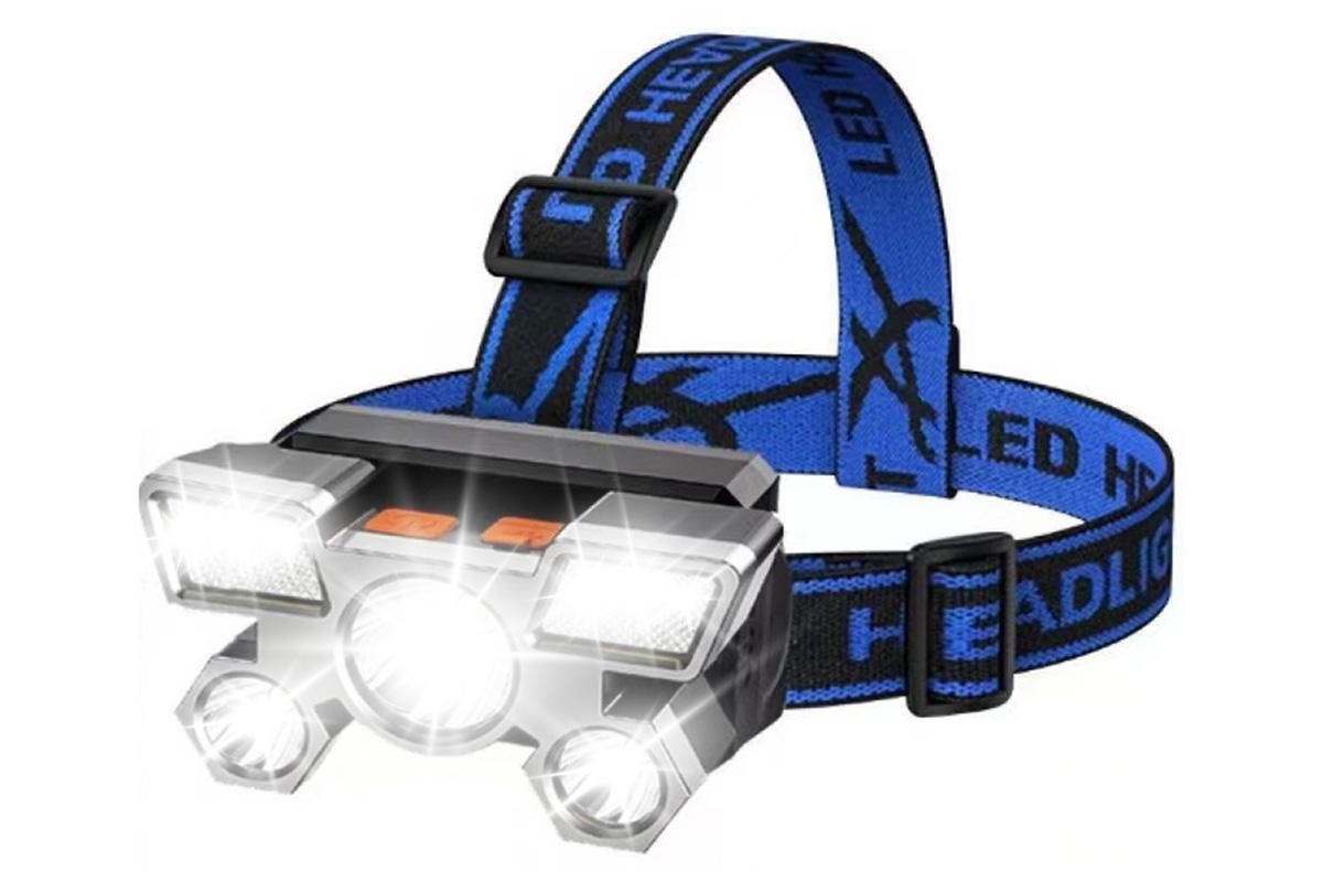 USB Rechargeable LED Headlamp with 4 Modes for Camping Fishing & Outdoor V1308-DSZKI-208