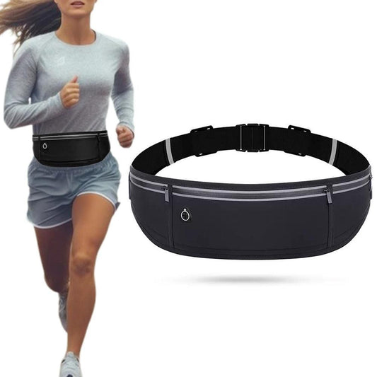 Running Belt Waist Pack Ultra Light Water Resistant Fitness Belt Waist Bag Black V1308-DSZKI-215-2