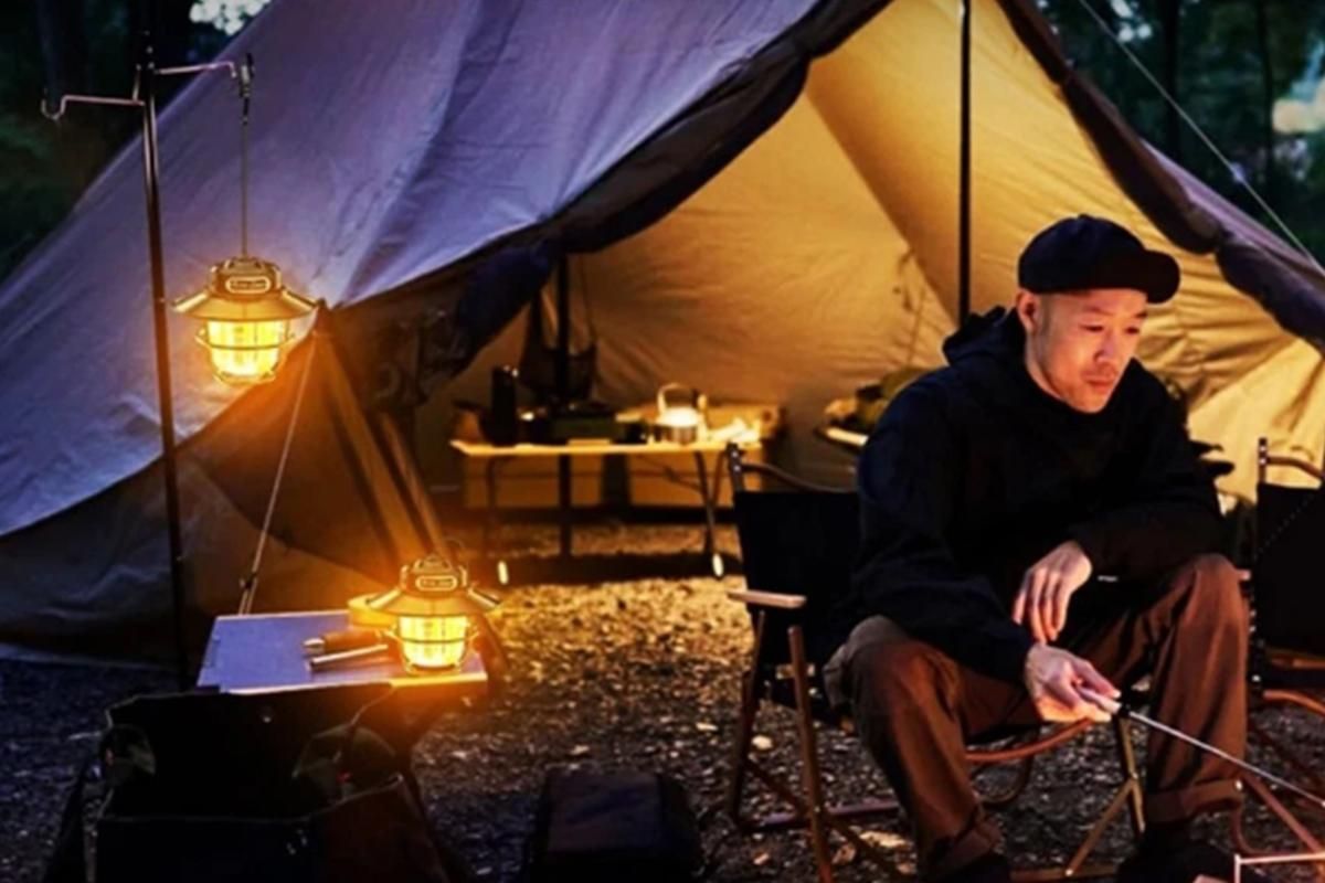 Portable Camping Light Waterproof LED Tent Lantern Rechargeable Outdoor Hanging Lamp V1308-DSZKI-31