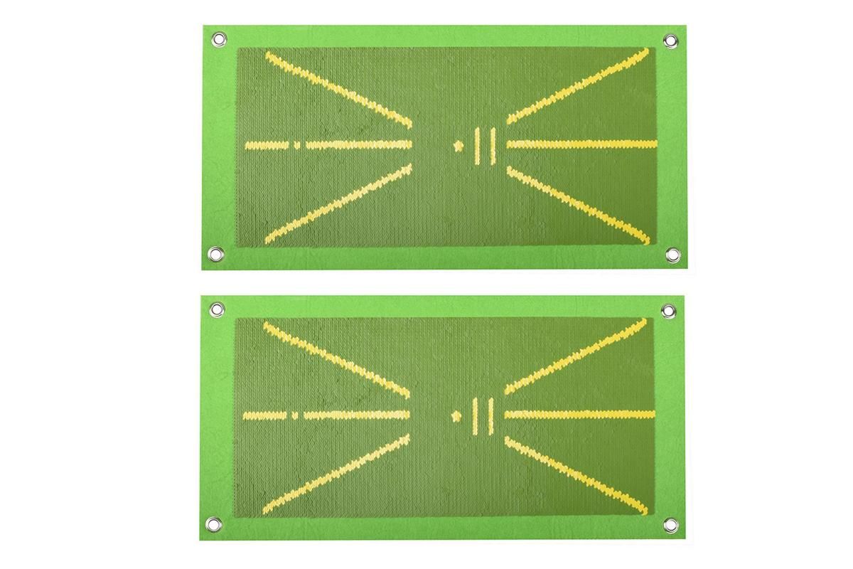 2Pcs Golf Training Mat For Swing Detection Golf Training Aid For Indoor Outdoor V1308-DSZKI-342