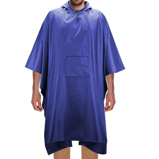 3 in 1 Portable Rain Poncho Waterproof Lightweight Emergency Raincoat with Pocket - Blue V1308-DSZKI-398-1