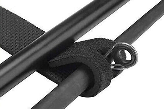 10Pcs Fishing Rod Straps Fishing Rod Clips for Casting Spinning Fly Rods - Black V1308-DSZKI-417-3