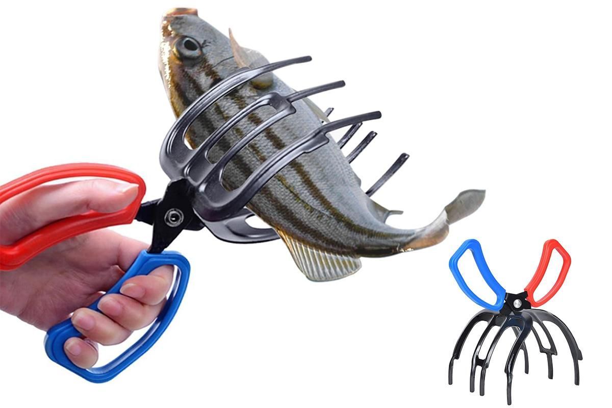 Fishing Pliers Gripper Metal Fish Control Clamp Claw Tong Grip Forceps Tackle V1308-DSZKI-428