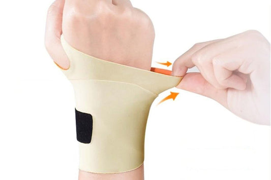 2X Adjustable Wrist Brace Wrist Support Protection Strap Compatible With Both Hands - Orange V1308-DSZKI-435-2