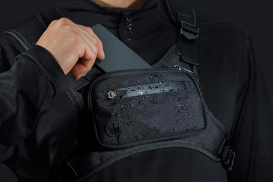Water Resistant Running Vest Chest Pack Phone Holder for Running Lightweight Training Pack with Reflective V1308-DSZKI-47-2