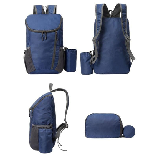 Sports Backpack Foldable Water Resistant Lightweight Bag for Camping Hiking Travel-Navy V1308-DSZKI-484-4