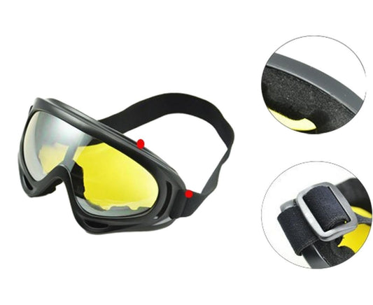 1 Pair of Ski Goggles Skiing Glasses Snow Goggles Men Women-Yellow V1308-DSZKI-485-2