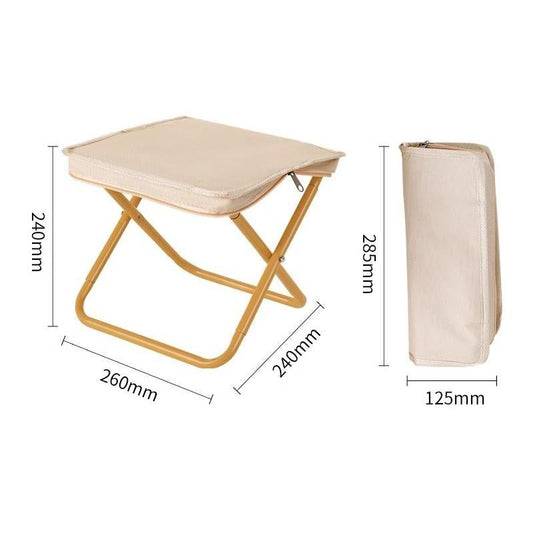 Portable Folding Outdoor Chair Lightweight Compact Stool for Fishing Camping Picnic and Travel Handy Seat for V1308-DSZKI-499-3