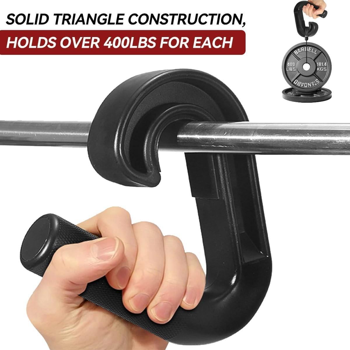 1 Pair Neutral Grip Pull Up Handles Ergonomic 45 90 Degree Barbell Grips Black V1308-DSZKI-505