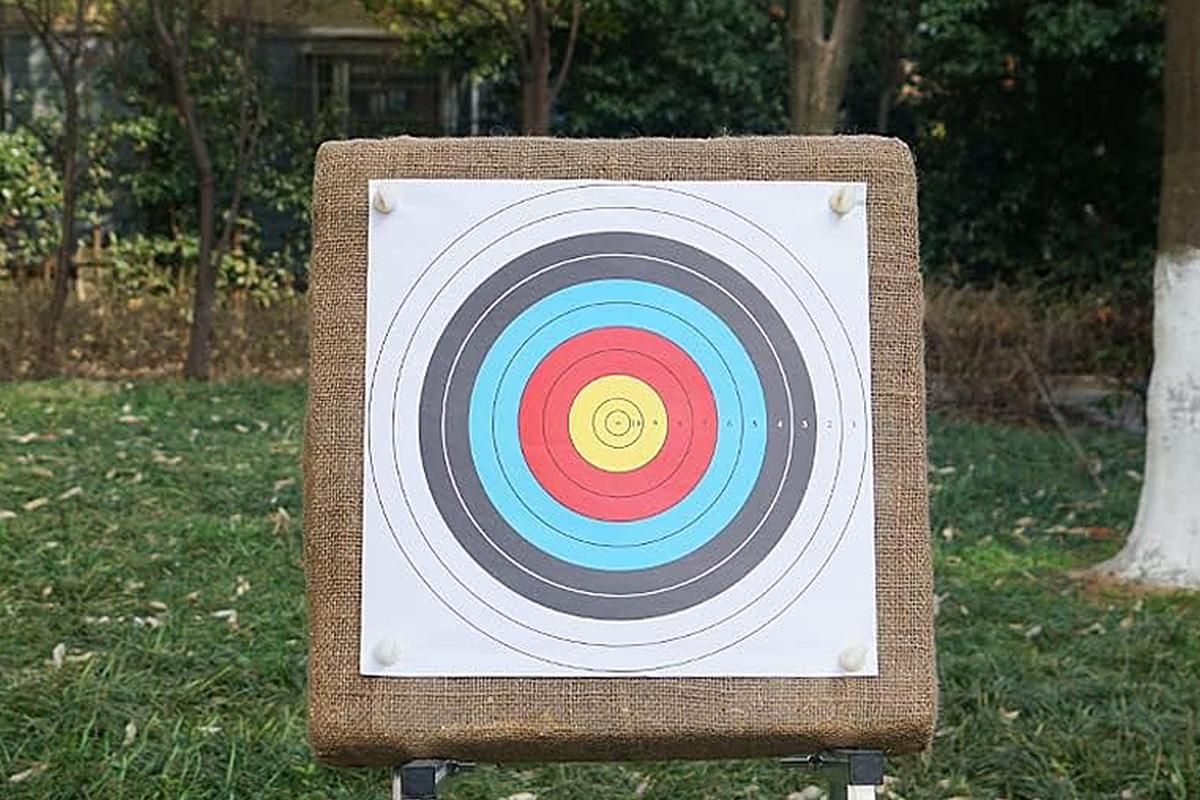 30Pcs Archery Targets Paper 10 Ring Bow Arrow Targets Face V1308-DSZKI-51