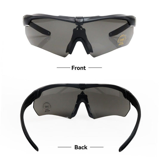 Outdoor Cycling Windproof Glasses, Black-Gray PC Frame Set(dark grey,Black frame pc set) V1308-DSZKI-520
