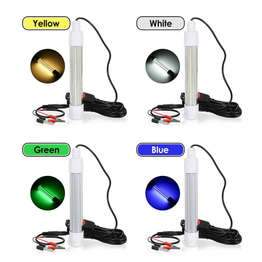 144 LED Submersible Fishing Light Underwater Fish Finder Lamp 16W 1600 Lumens IP68 (Green) V1308-DSZKI-549