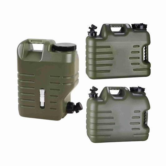 12L 18L 25L Water Container Jerry Can Bucket Camping Outdoor Storage Barrel - 12L Square Drum Vertical