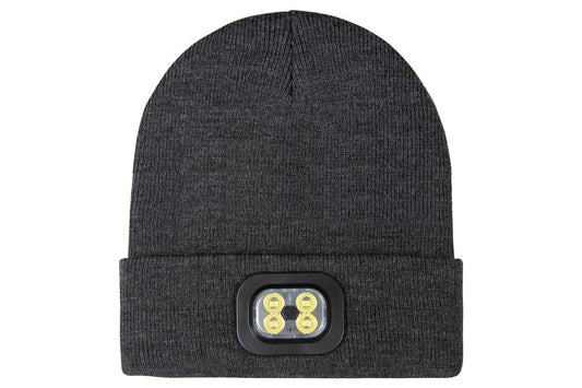 LED Beanie Hat USB Rechargeable LED Light Hat Winter Warm Knitted Hat Camping Workwear Hat with LED Light V1308-DSZKI-8-2