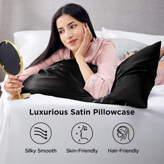 Silk Pillowcase for Hair and Skin Mulberry Silk Pillowcase Soft Breathable Smooth Both Sided Natural Silk V1317-SD90-AUST-HEI