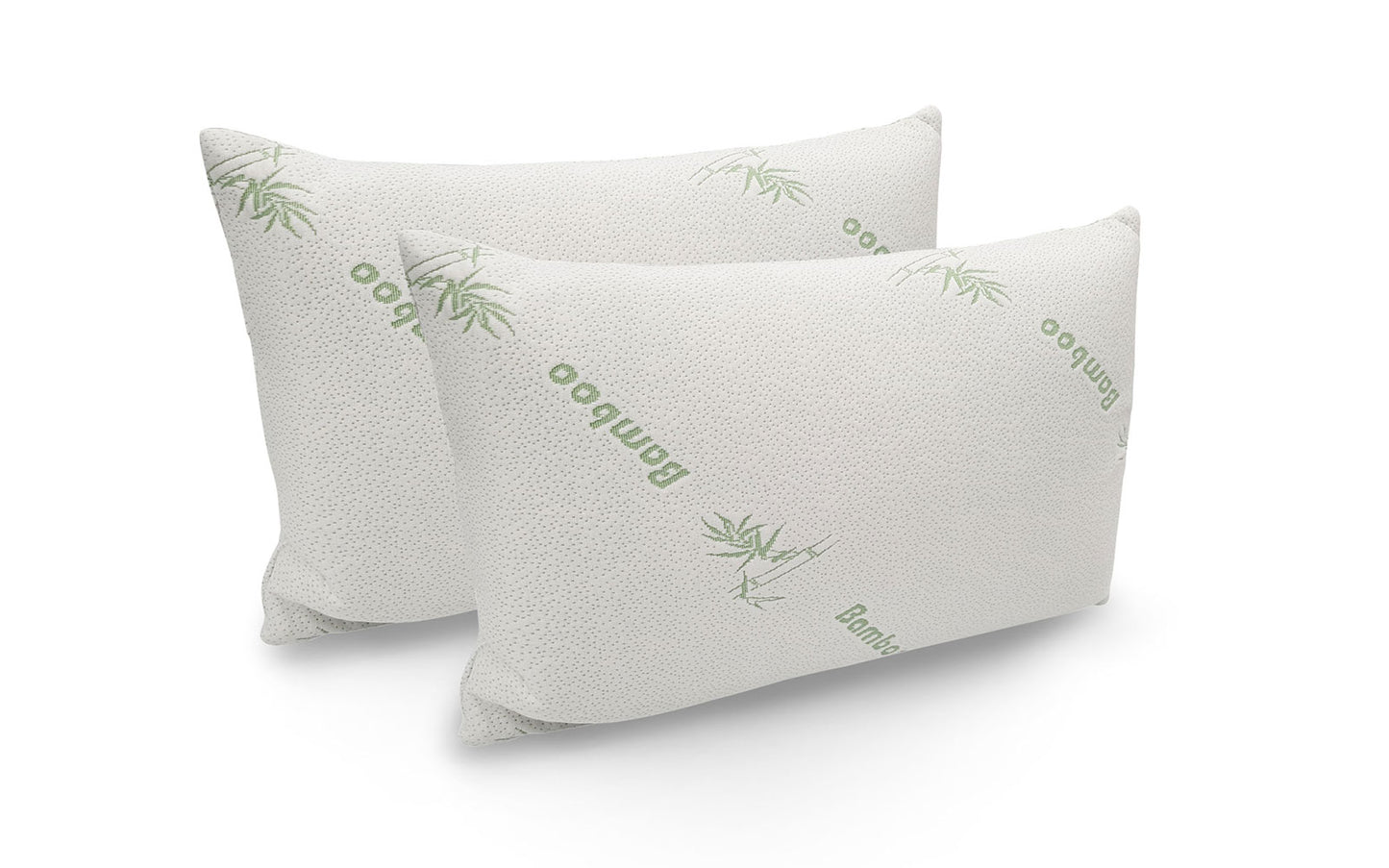 Royal Comfort Bamboo Blend Sheet Set 1000TC and Bamboo Pillows 2 Pack Ultra Soft - King - Warm Grey V160-K2369