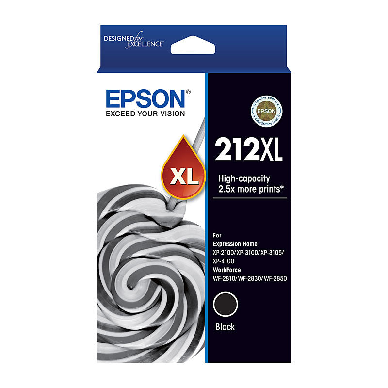 EPSON 212XL Black Ink Cart V177-D-E212BXL