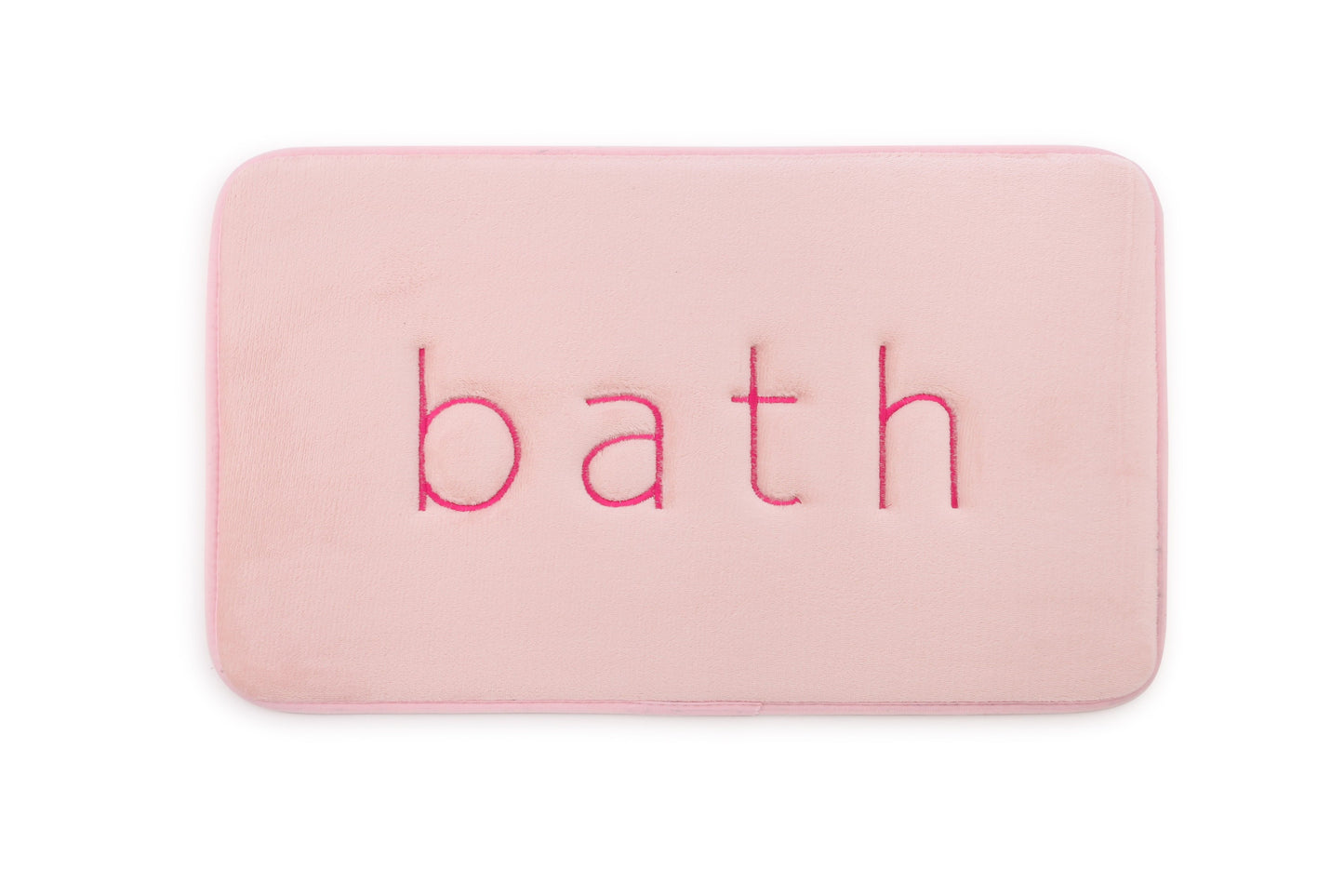 Extra Thick Memory Foam & Super Comfort Bath Rug Mat for Bathroom (60 x 40 cm, Pink) V178-36032