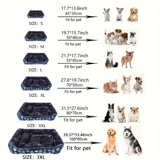 XL Blue Pet Dog Bed Sofa Mat for All Sizes V178-62246