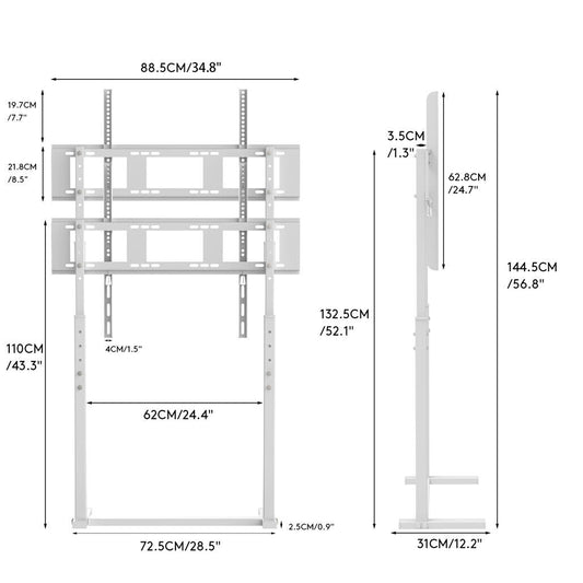 Universal TV Stand Base for 32-100 Adjustable Floor Mount V178-66766