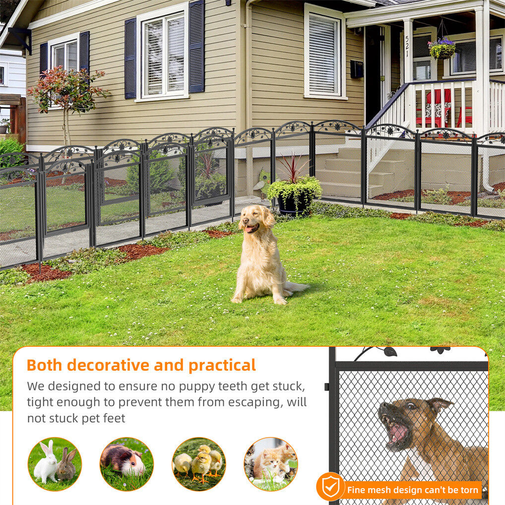 XL Metal Dog Playpen Indoor Fence with Waterproof Pad V178-66970