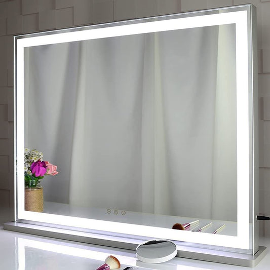 Hollywood LED Makeup Mirror with Smart Touch Control and 3 Colors Dimmable Light (72 x 56 cm) V178-89999