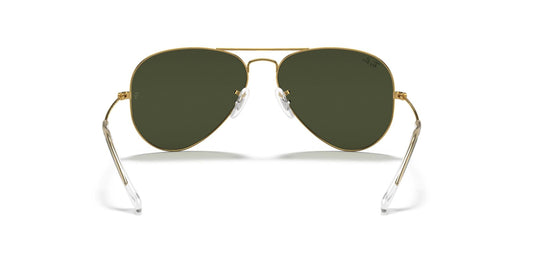 Aviator Classic Sunglasses in Gold and Green V196-RB3025-L0205