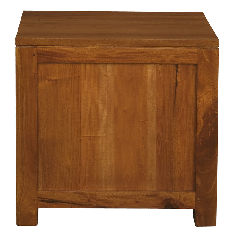 Amsterdam Solid Mahogany Timber 1 Drawer Bedside Table (Light Pecan) V199-BS001TALP