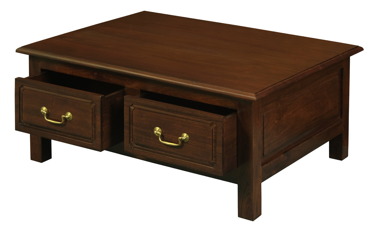 Tasmania 4 Drawer Straight Leg Coffee Table (Mahogany) V199-CT004KLM