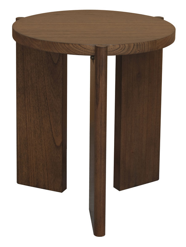 Apollo Round Solid Timber Side Table (Walnut) V199-LT000APWN