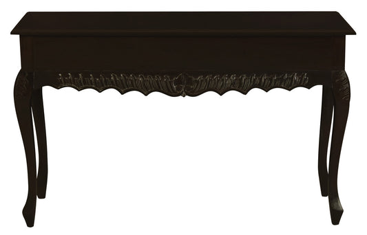 Seine 2 Drawer Carved Sofa Table (Chocolate) V199-ST002CVC