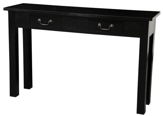2 Drawer Straight Leg Sofa/Hall Table (Black) V199-ST002KLB
