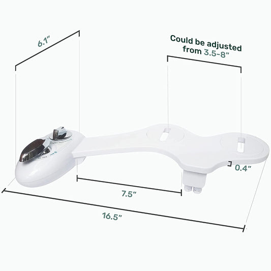Toilet Bidet Seat Spray Hygiene Water Wash Clean Sanitation Bathroom Attachment V201-HB01WH-AU