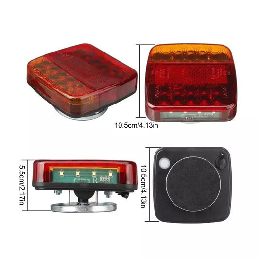 2X 7Pin LED Magnetic Wireless Trailer-TailLight Kit For Trailer Truck Automotive V201-LED-RY--C-AU