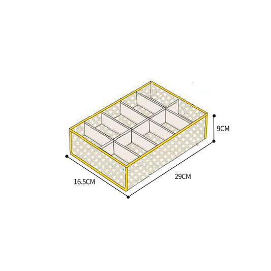 2Pcs 10 Grids Underwear Sock Panties Drawer Storage Bag Organizer Wardrobe Box V201-W12583101