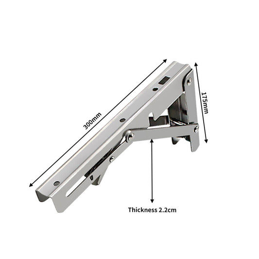 14"Stainless Steel Folding Table Bracket Shelf Bench 200kg Load Heavy Duty V201-W12783396
