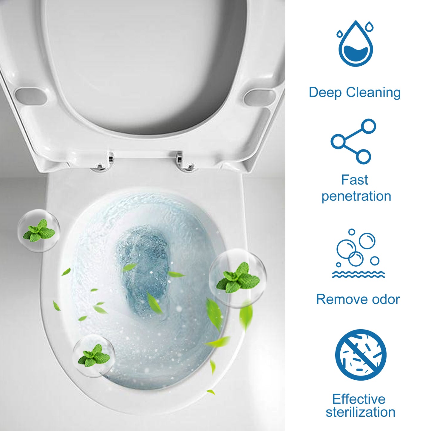 Toilet Bowl Cleaning Tablets Multi-Effect Decontamination, Descaling, Urine Stains, Toilet Cleaner, V201-W13056783