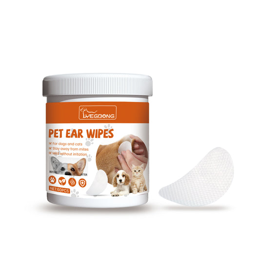 Yegbong Pet Ear Wipes, Pet Ear Cleaning Deodorizing Removing Mite And Earwax Cleaning Wipes V201-W13056848
