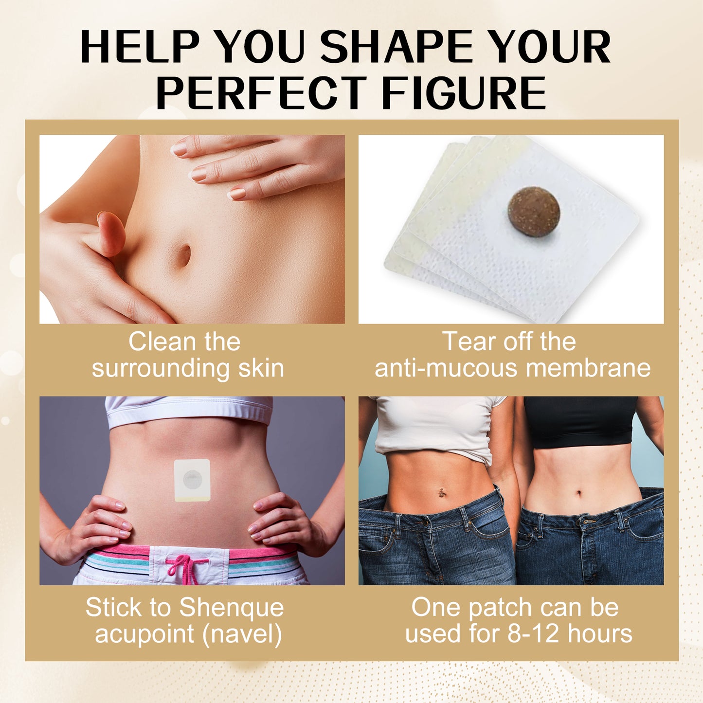 Lazy Belly Button Stick Firming Thigh Muscles Body Skin Belly Belly Slimming Stick V201-W13188440