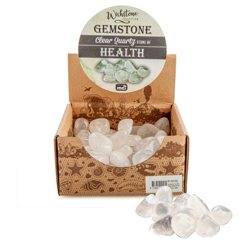 Gemstone Tumbled Clear Quartz (SENT AT RANDOM) V210-2670929