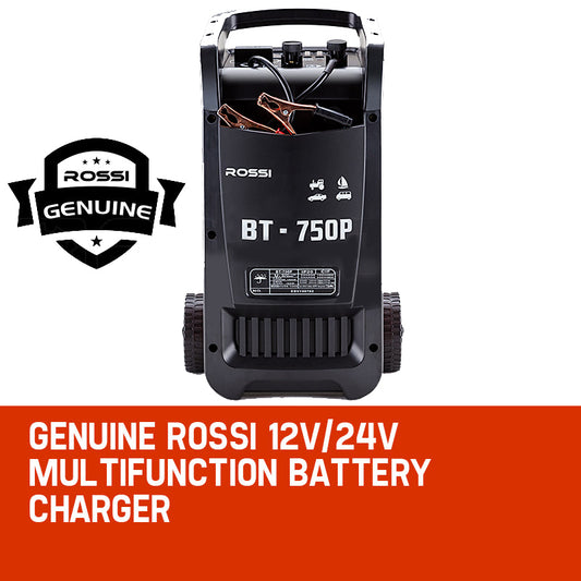 ROSSI 750 Amp Car Battery Charger, 12v/24v Jump Starter, for ATV Boat Truck Tractor, 15A Plug V219-ATOCHG750ROSB